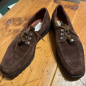 Elegant Brown Suede Men's Oxfords